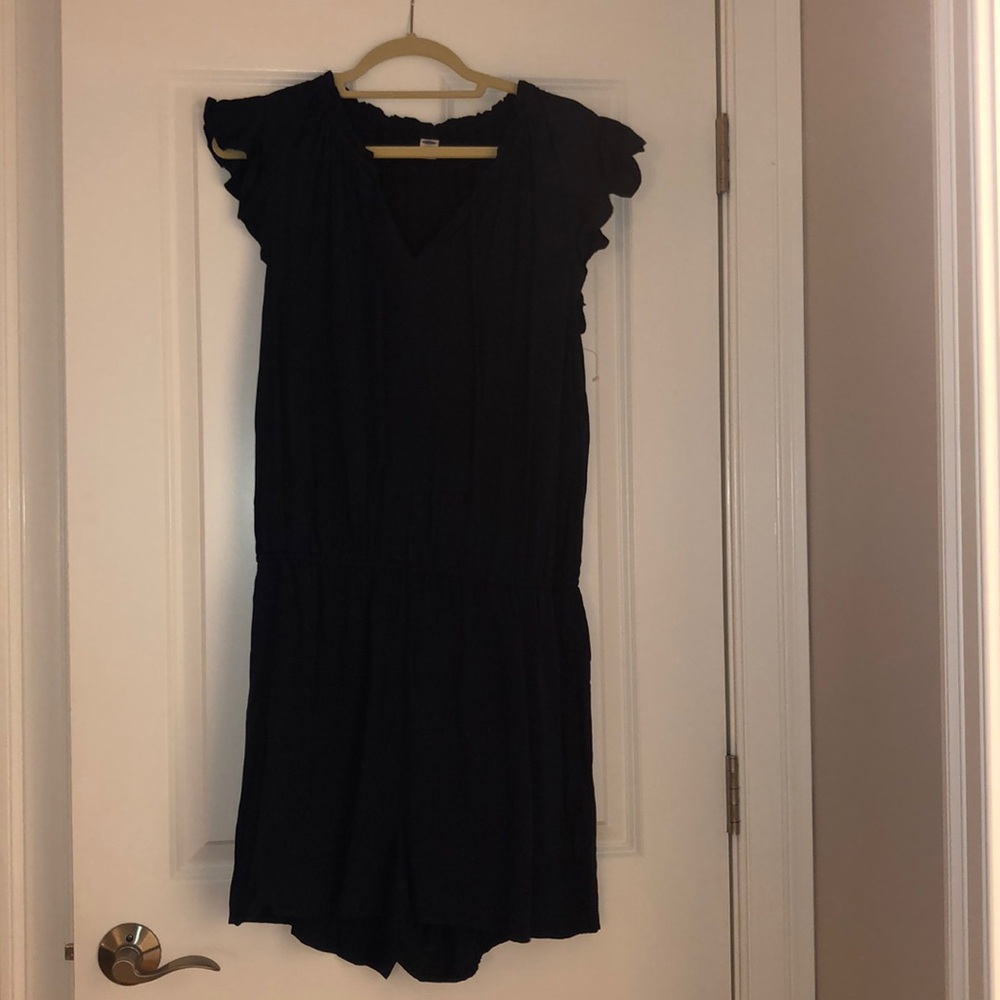 Sleeveless Navy Romper